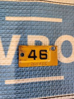 46 license plate tab
