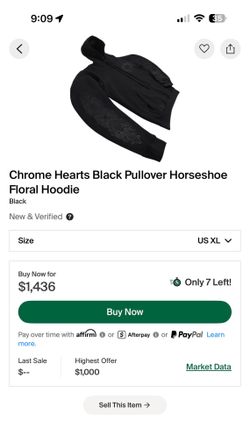 Chrome Hearts Floral Online Exclusive Hoodie