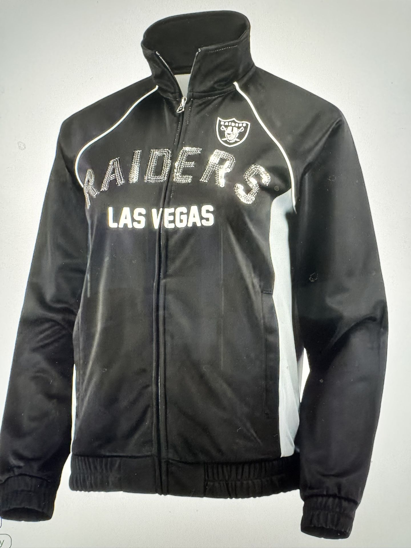 Las Vegas Raiders Black/Silver Track Jacket