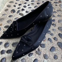 Polo  Ralph Lauren Pointed Toe Flats Slip-on  Suede Shoes Women