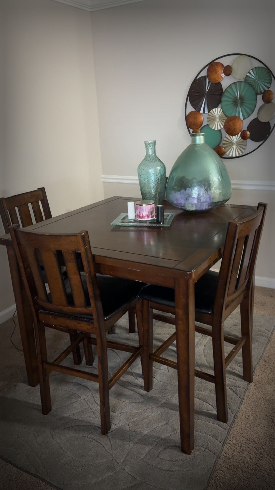 five Piece Counter Height, Dining Set Sturdy And Stylish