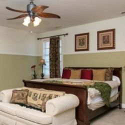 Sleigh Bed/Mattress (King)