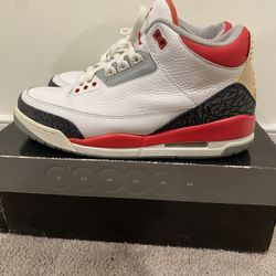 Jordan 3 Fire Red (2007) Size 8.5