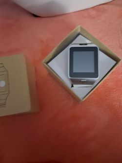 Silver Square Smartwatch in Box