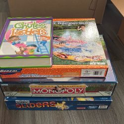 Board Games And Water Slide