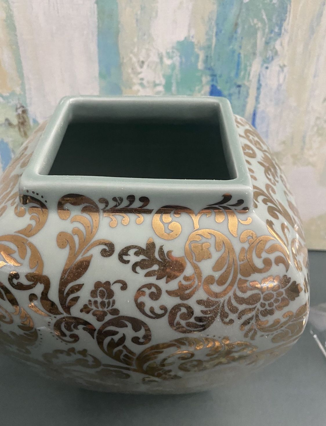 Pottery Barn William Sonoma Large Vase With Lid