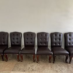 Beautiful Brown Leather Chairs
