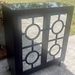 Designer Mirrored Cabinet 40x14x36 