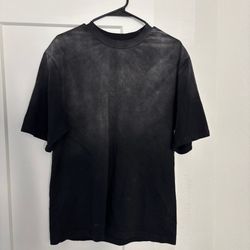 Fashion Nova Men's Acid Wash Ombre T- Shirt Black/Gray