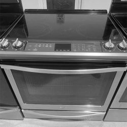 Maytag glasstop stove stainless 