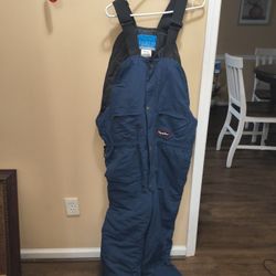 Refrigiwear Insulated Overall High Bib 0485r Size Large New Without Tag Navy Blue 