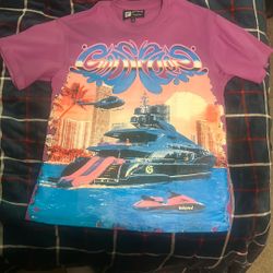 Graphic Tee Godspeed  Size Medium Purple