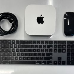 Apple 2024 MAC MINI M4 CHIP 16gb RAM 256 SSD HD W/keyboard +Magic Mouse