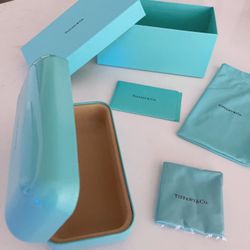 Large Tiffany Glasses Case / 6pc Set/ New