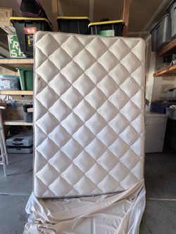 Full Mattress Quilted White