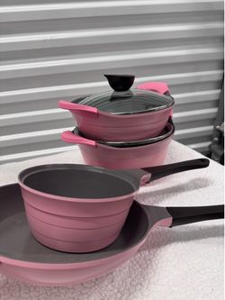 Pink pots and pans
