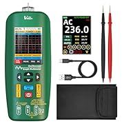 Handheld Digital Oscilloscope Multimeter Tester Rechargeable Waveform Generator Graph Scope Meter, TRMS with Data Transfered, Measures Cap Diode Amp V
