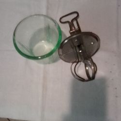 Glass Mixer With Green Glass