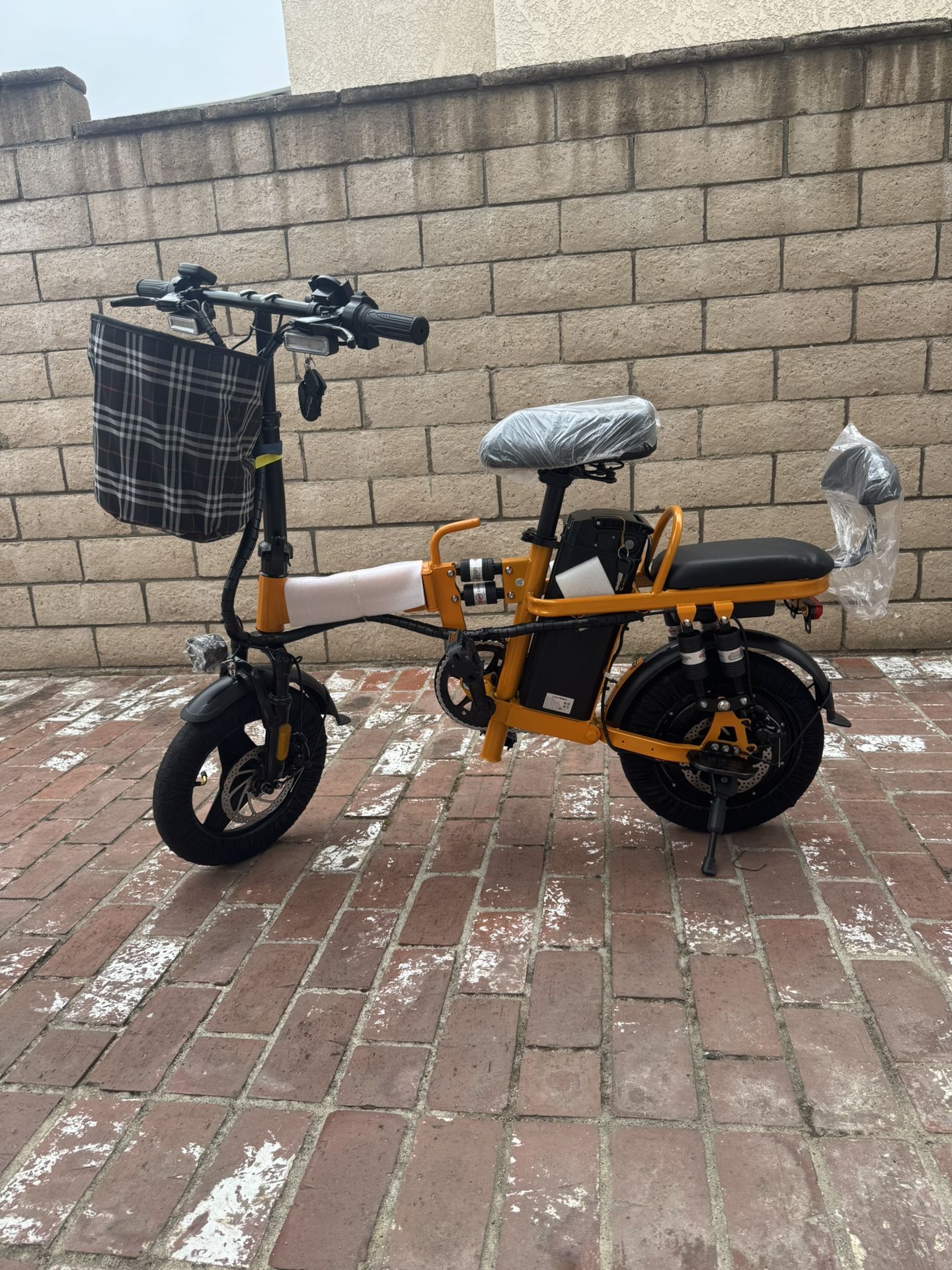Folding electric bicycle