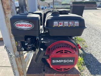 SIMPSON Gas-Powered Pressure Washer: Medium Duty, Cart, 3,400 psi, 2.5 gpm, 5 1/2 hp Horsepower
