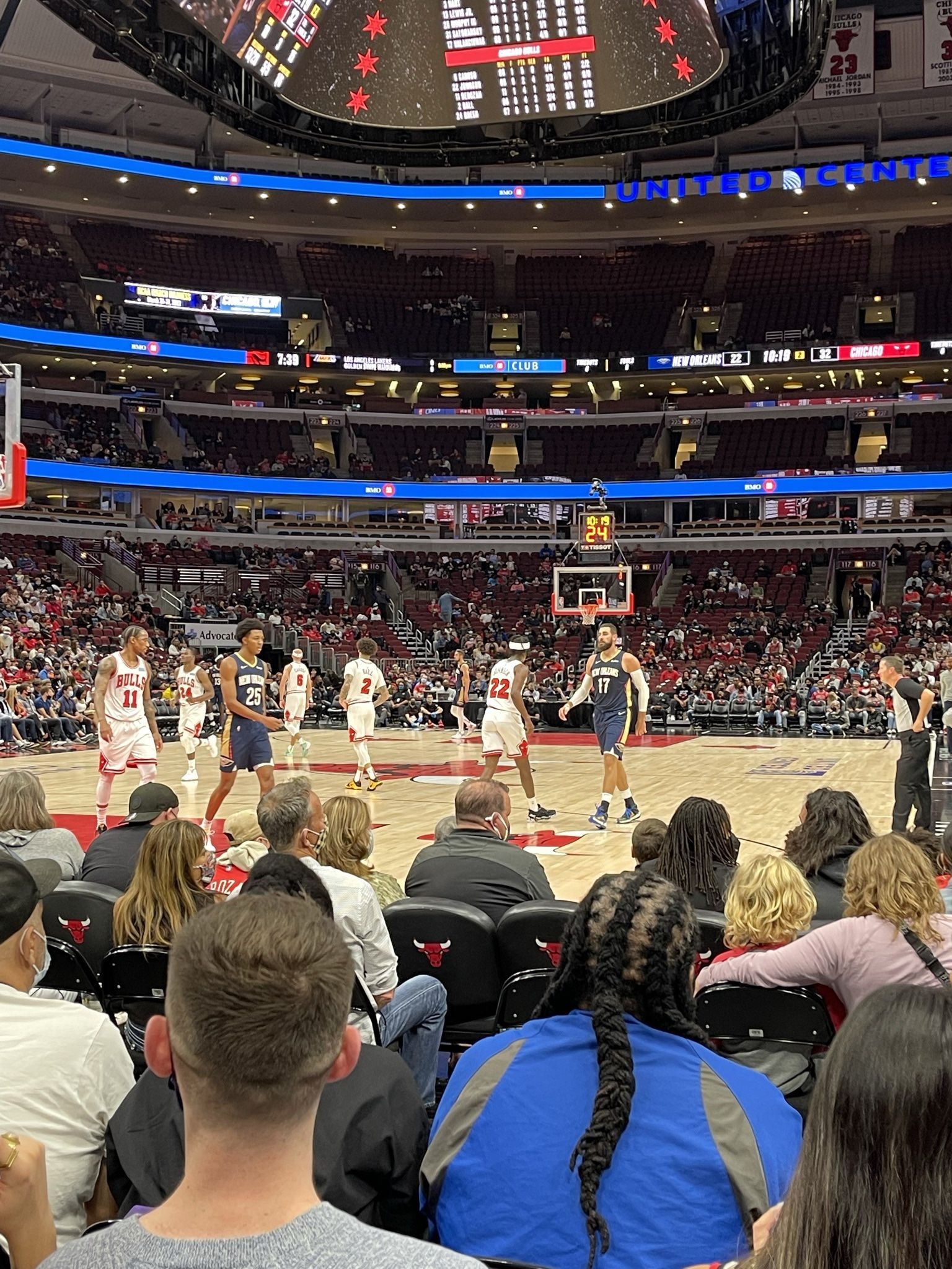 Two Tickets For Chicago Bulls Vs Detroit Pistons , Section 105