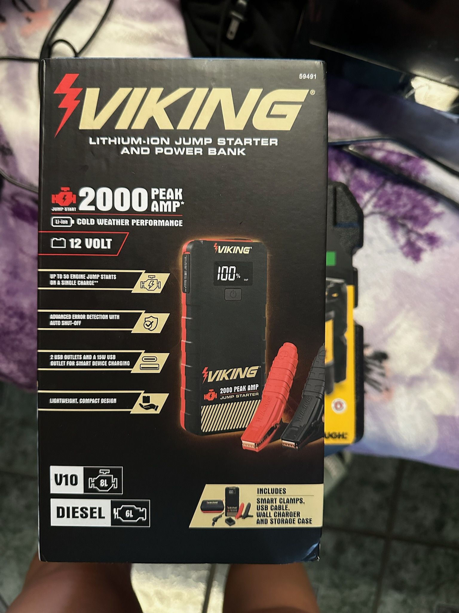 Viking 2000 Amp Jump starter Power Bank
