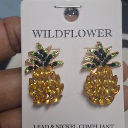 Marquise Stone Pineapple Earrings 
