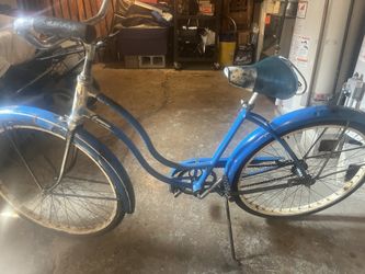 Old  Blue Schwinn  Bike 