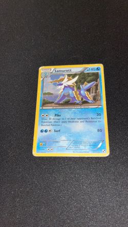 Samurott Pokémon Card 31/114