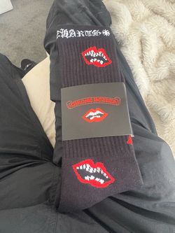 Chrome Hearts Black Crew Socks