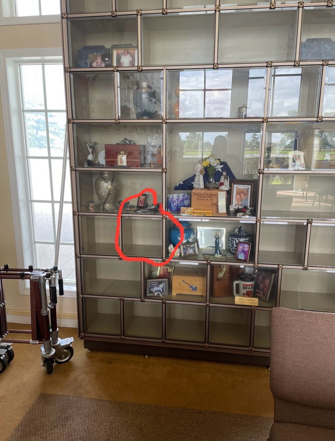  Glass Front Burial Niche