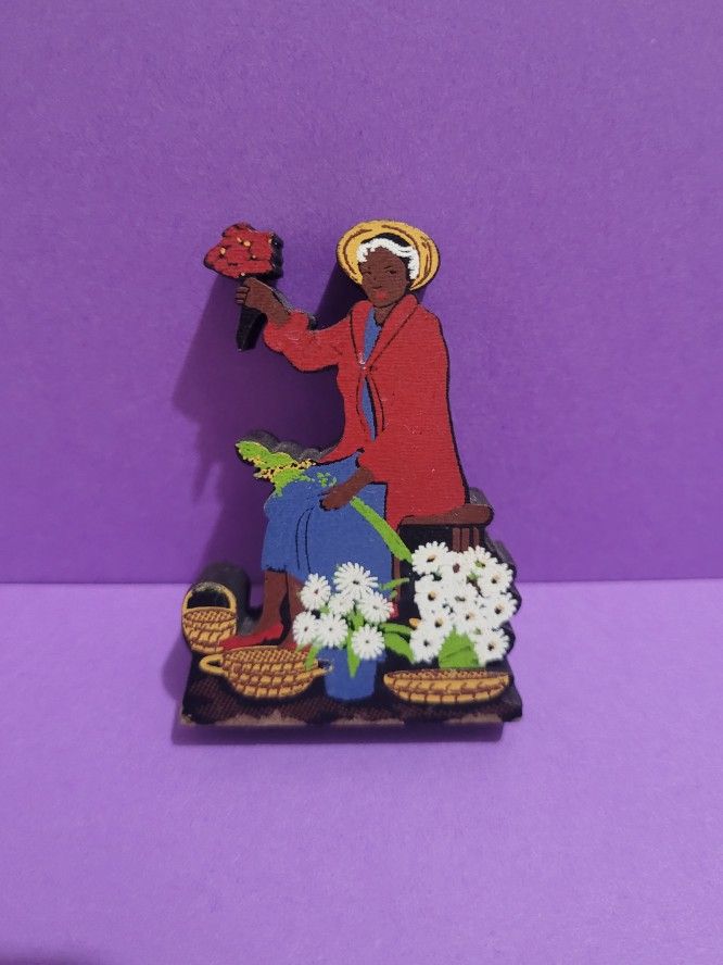 Sheila's Wooden Decor 2.5" Hour Lady Charleston S.C., Custom Wood Gift 2007.