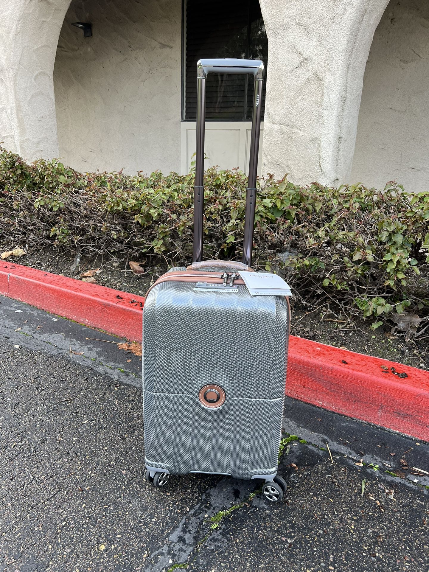 Luggage - Delsey Paris St. Tropez Collection Carry-On Spinner, Expandable with Double Spinner Wheels and TSA Lock