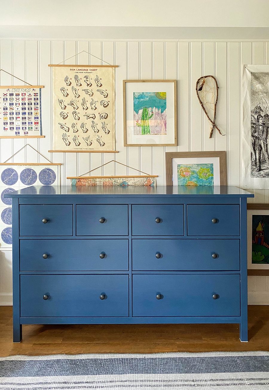 IKEA blue dresser 6 drawer