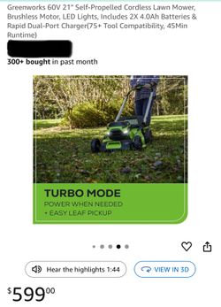 #2 Self Propelled Cordless Lawnmower