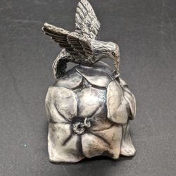 Pewter Hummingbird Candle Snifter 