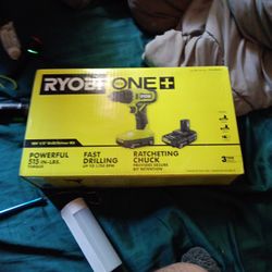 Ryobi Drill W 2 Batterys