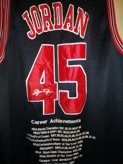 Nike Chicago Bulls Michael Jordan #23 Career Achievements Jersey