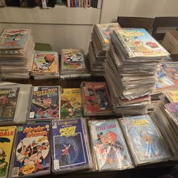 WALT DISNEY COMICS LARGE LOT DONALD DUCK MICKEY SCROOGE AND MORE