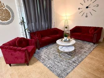 Velvet living room