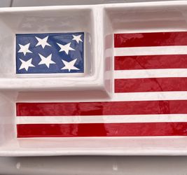 Red, White & Blue Platter