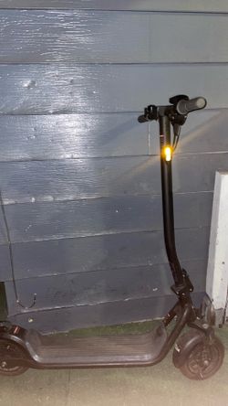 Black electric scooter