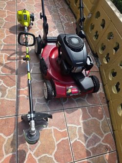 weed eater & toro Self-propelled mower $ 250
