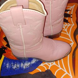 Durango Kids Western Pink Boots Size 10
