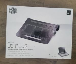 Brand new Cooler Master Notepal U3 Plus 80mm Triple Fan Laptop Cooling Pad