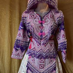 Purple Hmong Chinese Outfit(Lis Loos)