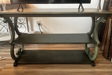 Vintage Green Console Table