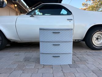 STERILITE 3-DRAWER WOVEN STORAGE CABINET – $12