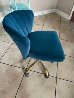 Teal Velveteen chair