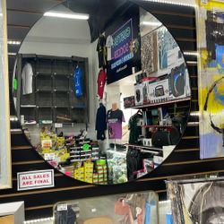 New Komi Black Bathroom Mirror 42Lx 42W (no Led)